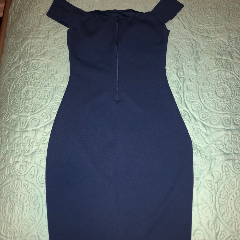 Blue mini dress